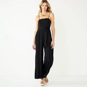 Nine West size XXL black wide leg jumpsuit NEW NWT
